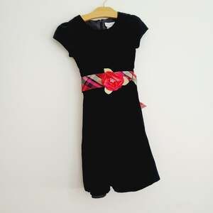Sweet Heart Rose black velvet dress size 6X